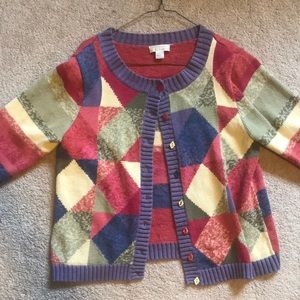 vintage funky sweater cardigan